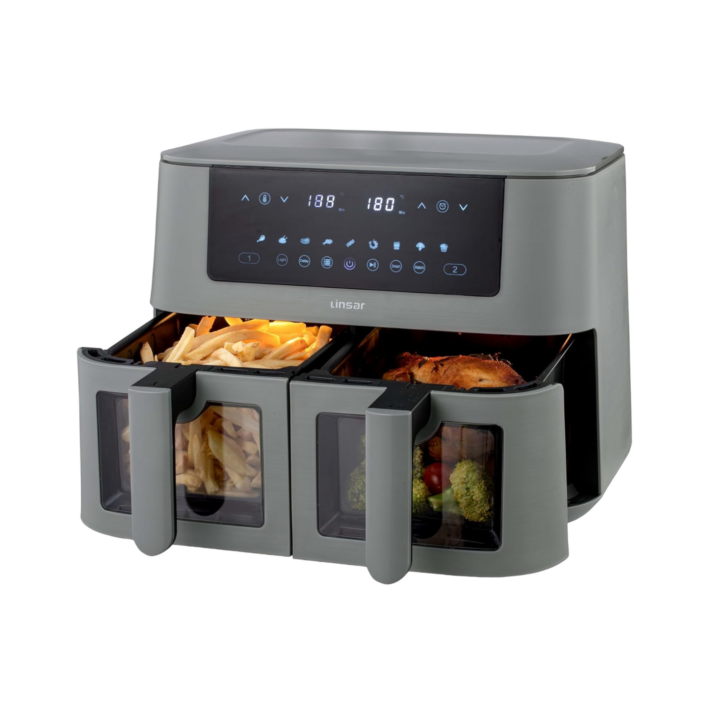 Hot air fryer Dual Zone from Linsar