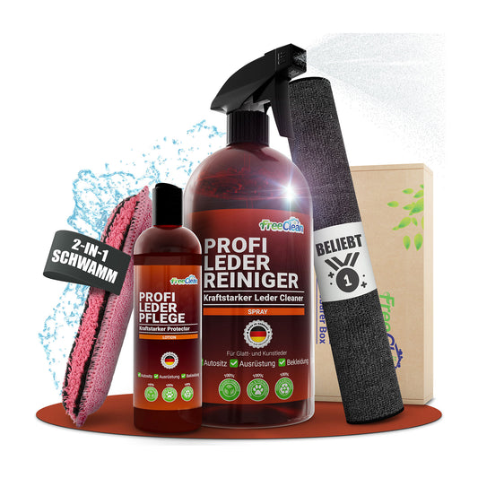 Leather care set from the FreeClean brand