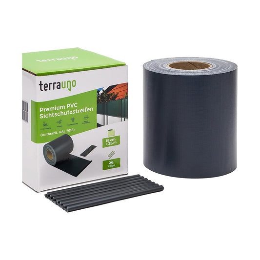 Premium Sichtschutzstreifen aus PVC der Marke TerraUno