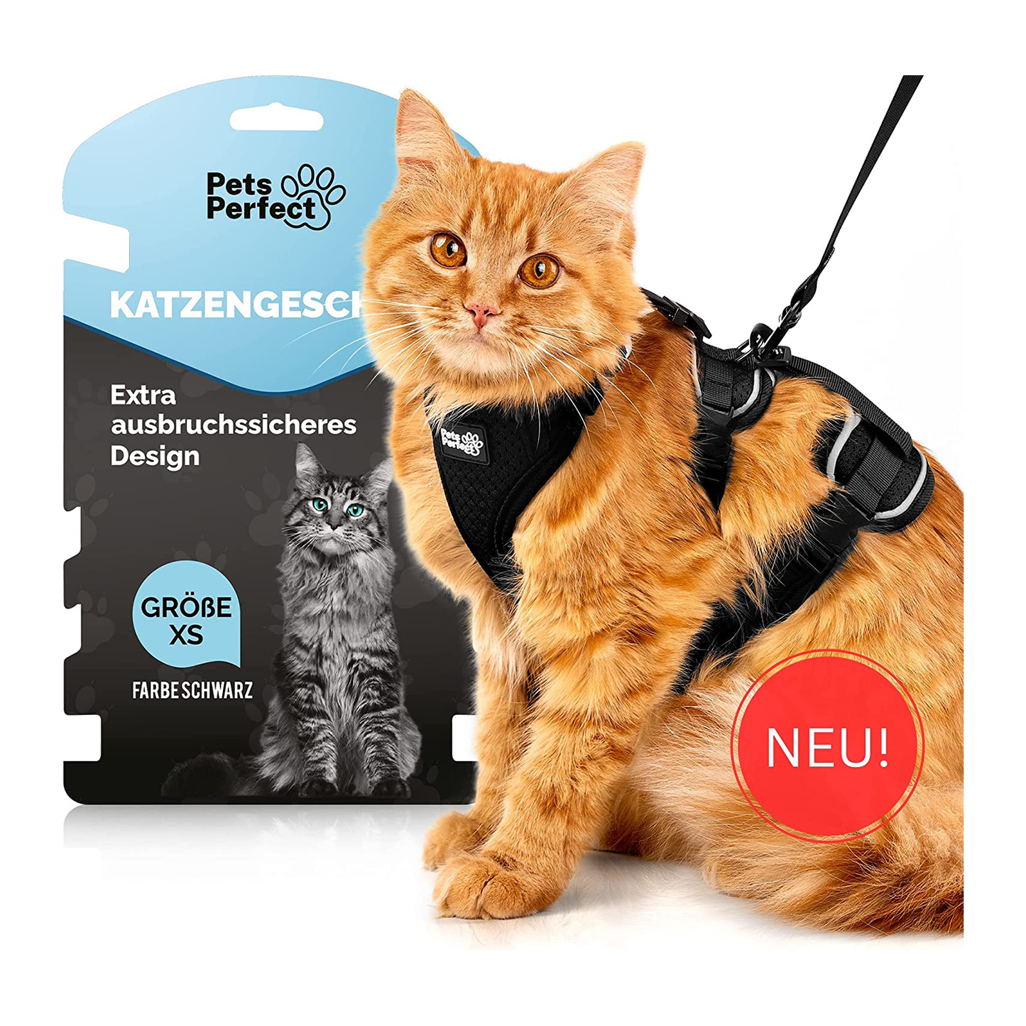Cat harness from the Pets Perfect brand